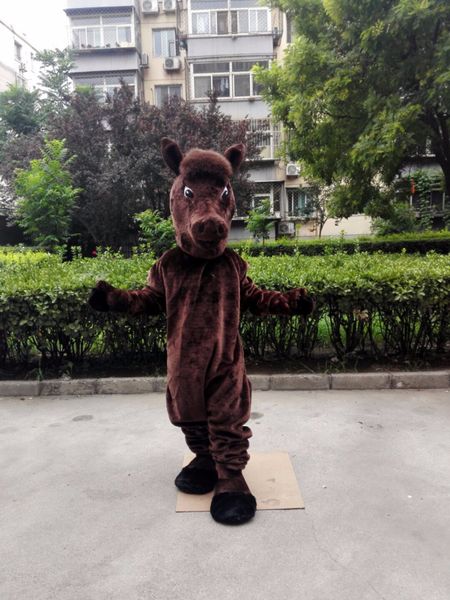 

mascot doll costumecartoon horse mascot mustang costume stallion custom cartoon character mascotte carnival costume fancy dress41286, Red;yellow