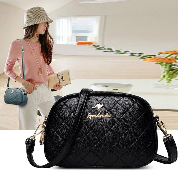 

evening bags vintage women shoulder bag diamond lattice messenger designer pu leather handbag female small spiraea quilted crossbody