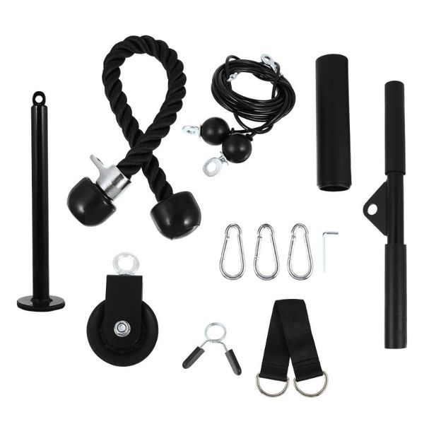 

yoga outfit 1 set metal triceps rope down cable machine attachments pulley system