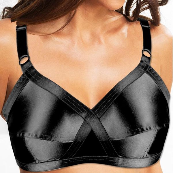 

telimussto women's smooth full support unlined plus size wirenon padded minimizer bra lager lingerie ab c d dd e f cup, Red;black
