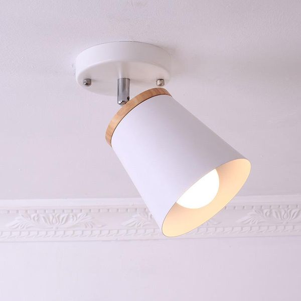 

ceiling lights nordic modern minimalist bedroom lamp creative personality study room aisle solid wood dual-purpose wall wf1015