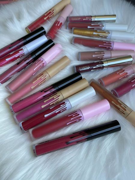 

brand ky liquid matte lip gloss for women beauty makeup cosmetics lipsticks mixed colors at random no box stock clearance special price