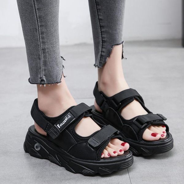 

sandals shoes women slippers women's summer sports sandales femmes sandalias, Black