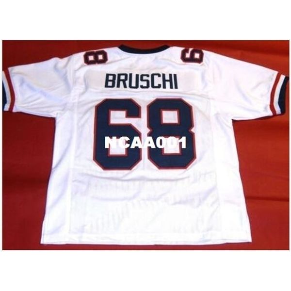 

001 custom #68 tedy bruschi custom arizona wildcats college jersey size s-4xl or custom any name or number jersey, Black