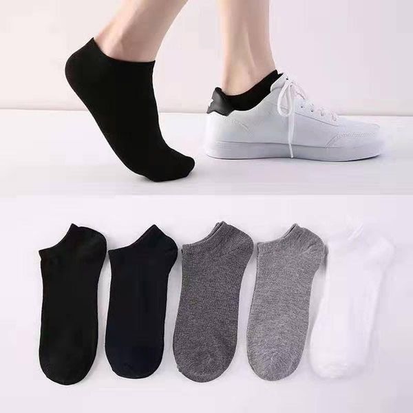 

men's socks 10pairs/set cotton short thin black white business men boat sock soft breathable solid color summer male ankle