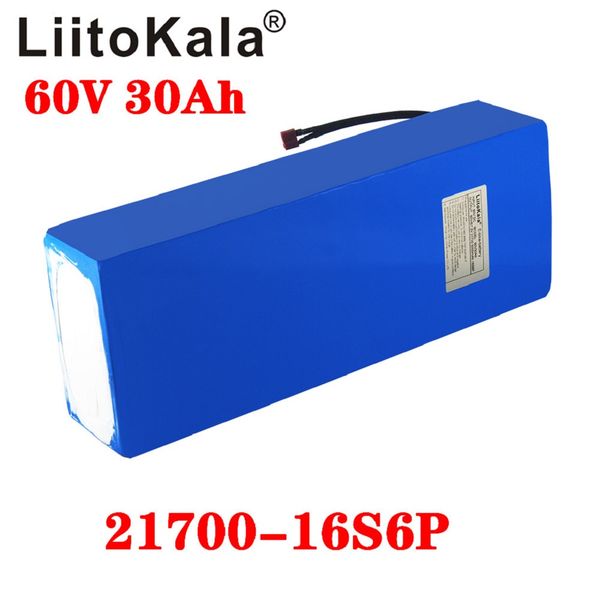 

strong endurance liitokala 60v30ah battery pack bateria 60v 30ah electric bicycle lithium scooter 67.2v 1000w ebike batteries