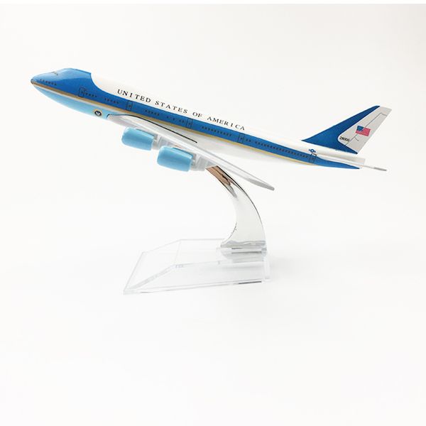 

united states of america air force one aeroplane model boeing 747 airplane 16cm metal alloy diecast 1400 airplane model toys