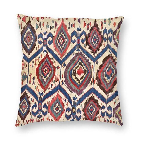 

cushion/decorative pillow konya central anatolian antique kilim print square case home decorative retro bohemian turkish cushion cover throw