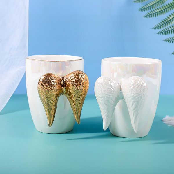 

mugs angel wings coffee ceramic cups and handpaint mark creative drinkware cute cup mug
