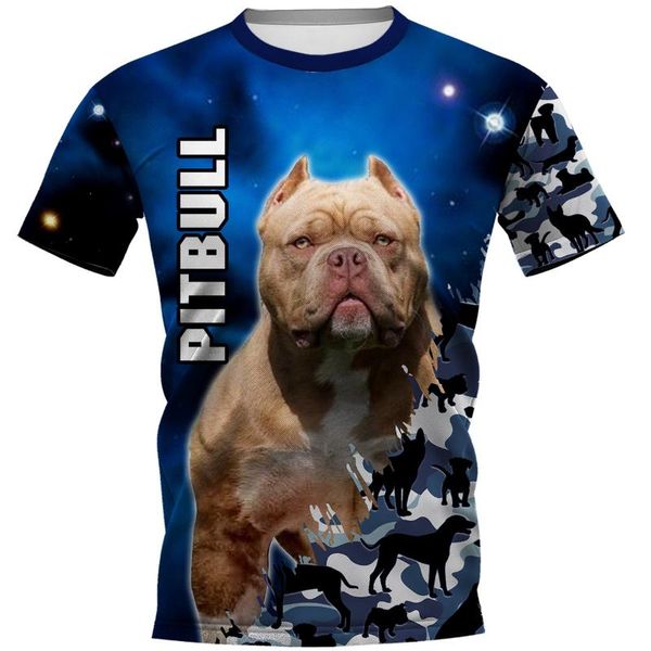 

men's t-shirts pitbull tshirts 3d printed dog tees for women men summer casual daily o-neck short sleeve lovely t-shirt drop, White;black