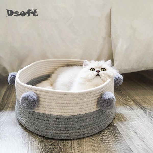 

cat beds & furniture bed house handmade knit summer radiator dog washable pet habitat scratch board toys products