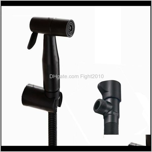 

304 stainless black handheld bidet spray black shower sprayer set toilet shattaf sprayer douche kit bidet faucet p9c6y rstsl