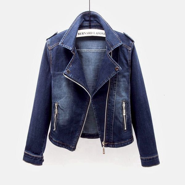 

women's jackets plus size women denim coat spring autumn short vintage korean long sleeve solid jacket loose ladies outerwear, Black;brown