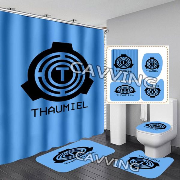 

shower curtains cavving 3d print scp foundation waterproof bathroom curtain anti-slip bath mat set toilet rugs carpets 01