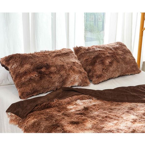 

pillow case fashion design tie dye winter warm pillowcases 50x70 cm faux fur throw fluffy plush sofa cover home decor