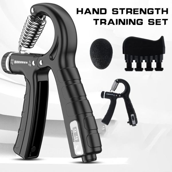 

hand grips counting strengthener adjustable resistance exerciser wrist forearm muscle trainer