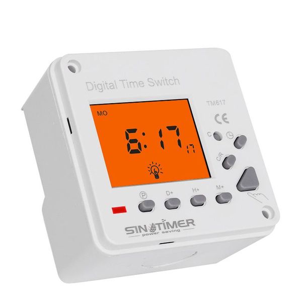 

timers sinotimer super large lcd display back-light 7 days weekly digital electronic timer lighting switch with backlight and cover