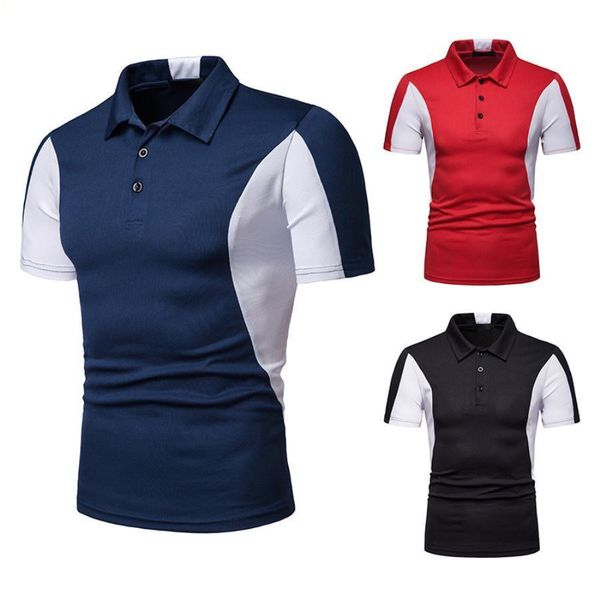 

s xxl designers mens polo t shirt short sleeve t-shirt hip hop dress collared men clothing white camisas de hombre fashion t shirts 2021 rop, White;black
