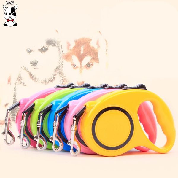 

3m 5m pet dog leash automatic retractable nylon leash dog supplies extending puppy walking running lead roulette for dogs