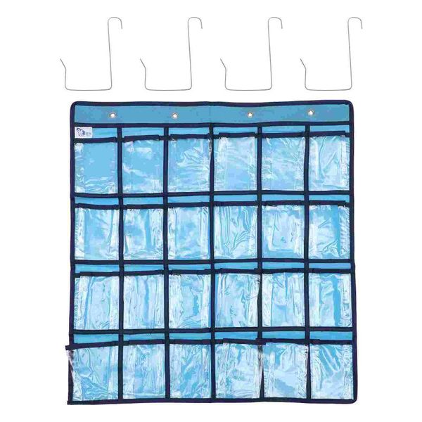 

storage bags 24 pocket hanging bag for cell phones calculator holder chart