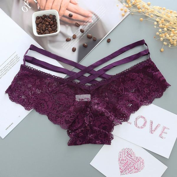 

women's panties transparent women lace low-rise solid briefs hollow out underwear ladies underpants intimates thong lingerie, Black;pink