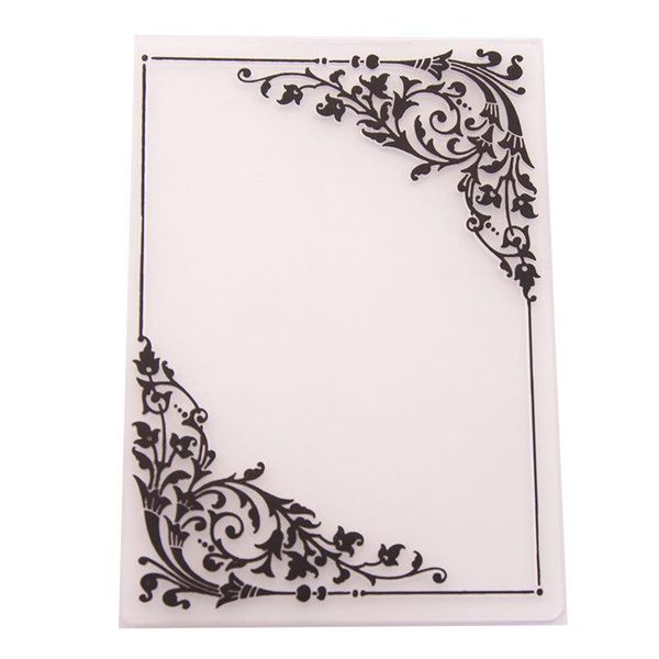 

craft tools 2021 corner flower frame embossing folders for papers po making cards supplies diy 3d plastic scrapbooking cutting dies
