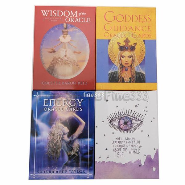 AtacadoOracle Cartões Cartões de Tarot Game Cartões de festa Jogo Tarot Jogo Sabedoria Energia Goddess Universo Anjo Terra