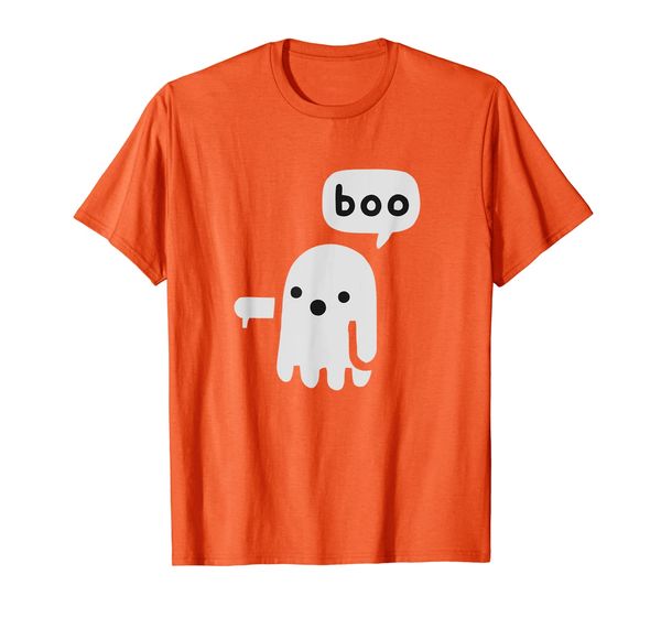 

disapproving ghost - boo ghost t-shirt, White;black