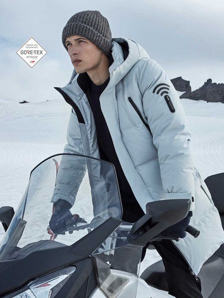 

cn (origin) mens winter coats parkas wellensteyn down bomber jacket man, Black