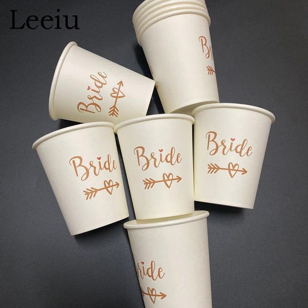 

party decoration leeiu 30pcs bride tribe cup wedding engagement disposable tableware to be hen bachelorette bridal shower