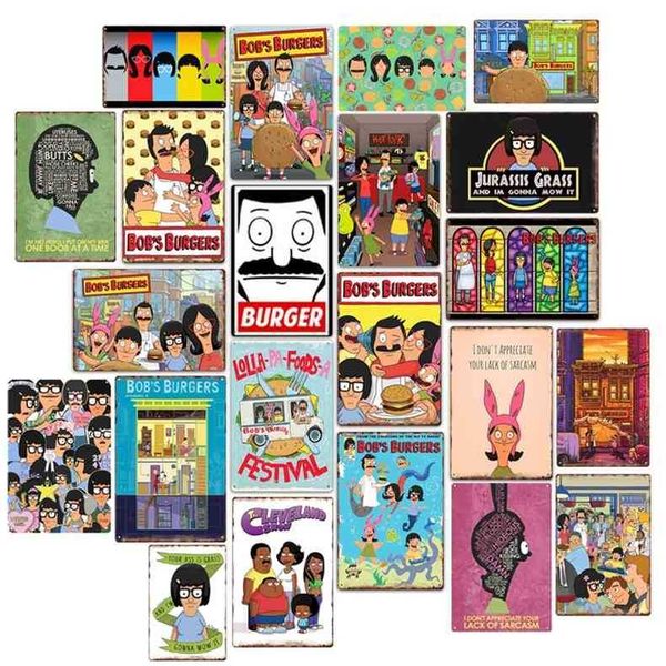 

cartoon anime tin sign vintage metal poster rusted plate plaques kids room bar pub cafe wall decor man cave tinplate paintingsa