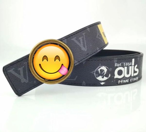 

2021 fashion leather waist belt for men and women new men's belt, Black;brown