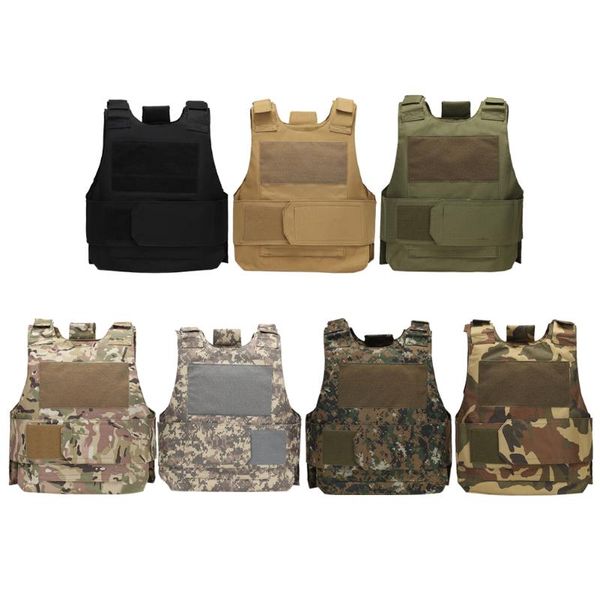 

hunting jackets tactical army vest combat cs clothes outdoor multifunctional training undershirt waterproof body protective, Camo;black