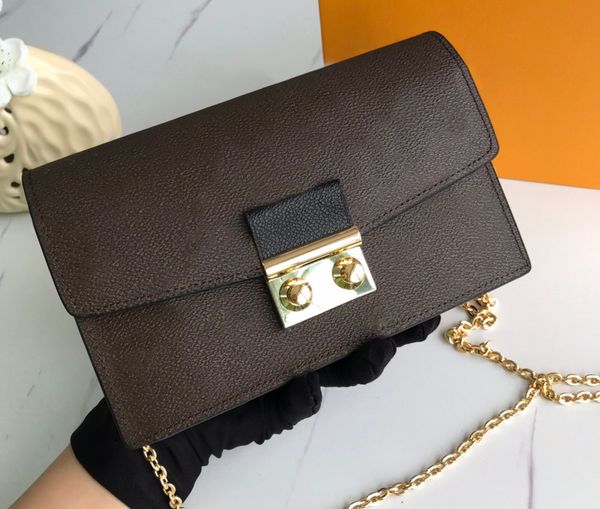 

2021 fashion designers women shoulder bags luxurys lady classic flowers handbags leather chains crossbody original box plaid purses m62020a