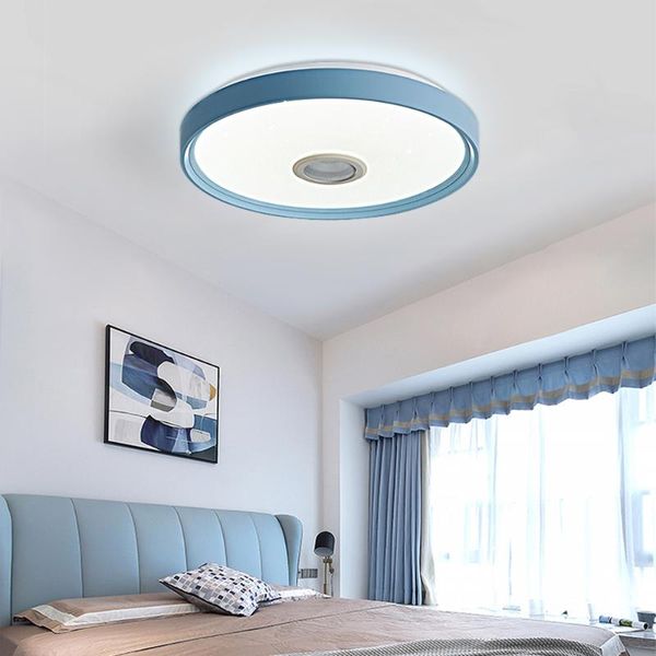 

fkl new rgb led music ceiling lights with reomte control led lamps for party living room bedroom indoor light fixtures 110v 220v