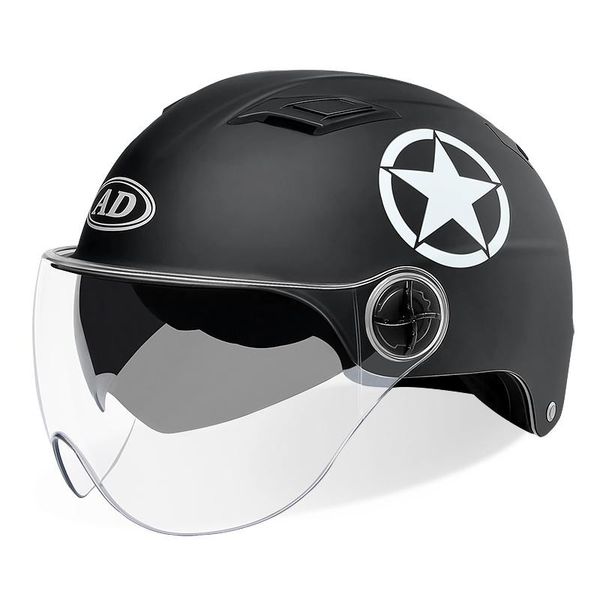 

motorcycle helmets open face electric helmet dual single lens visors moto bicycle men women summer scooter casco