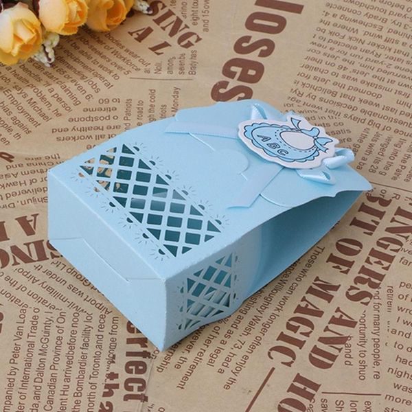 

gift wrap 12pcs ribbon candy boxes for baby borns shower birthday party bags favor f1cc