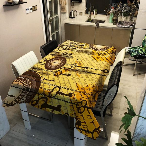 

printed colour washable decorative home waterproof table cloth