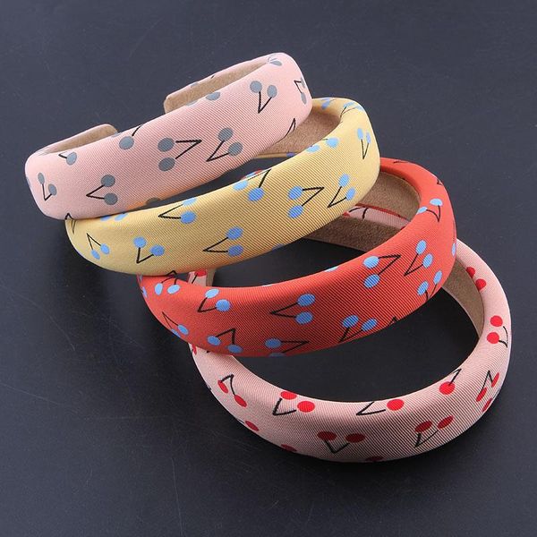 

hair clips & barrettes fashion simple cherry milk silk cloth sponge headband girl beach party travel gift accessories 902, Golden;silver