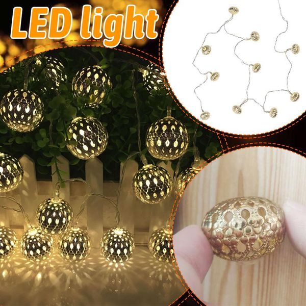 

party decoration moroccan ball light string star lantern led ins decorative net red