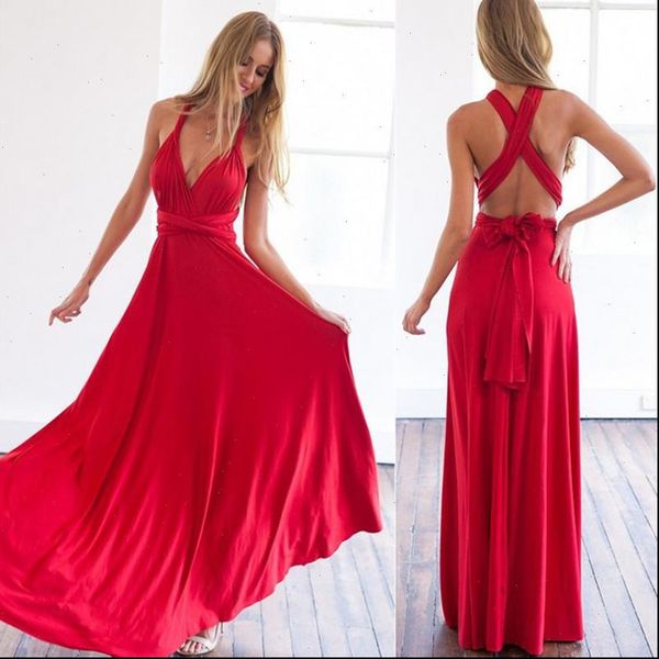

women multiway wrap convertible boho maxi summer dress bandage long dresses party bridesmaids infinity robe longue femme, Black;gray