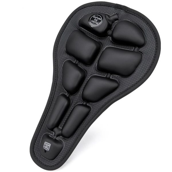 

bike saddles seat cover bicycle sponge inflatable saddle extra comfort soft cushion -absorbing non-slip cycling parts accessories