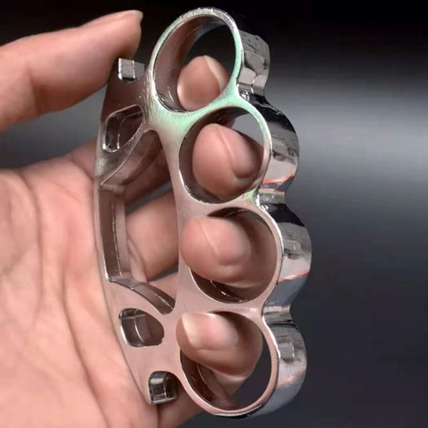 

boxing set legal self-defense weapon punch round head iron four finger tiger hand clasp fist buckle defense tiger ring finger clasp hand5522