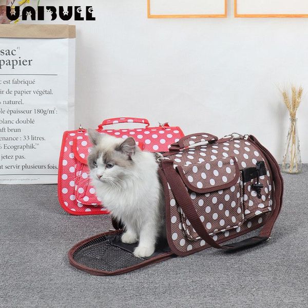 

cat carriers,crates & houses est dog carrier bag pet puppy travel bags breathable mesh for small dogs chihuahua outgoing pets handbag