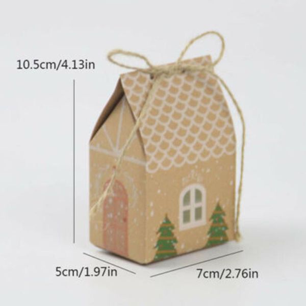 

christmas decorations craft kraft paper box decoration ornament home 20pcs tree