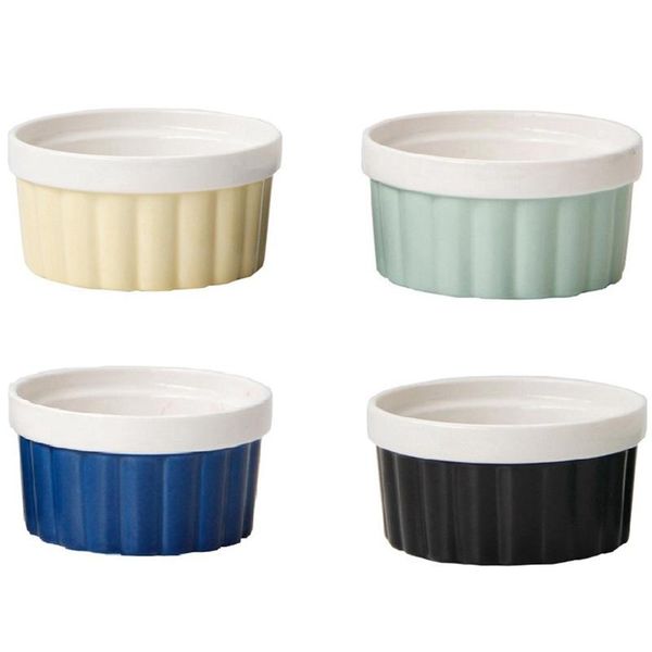 

porcelain souffle dishes, ramekins for bakingounce for souffle, creme brulee