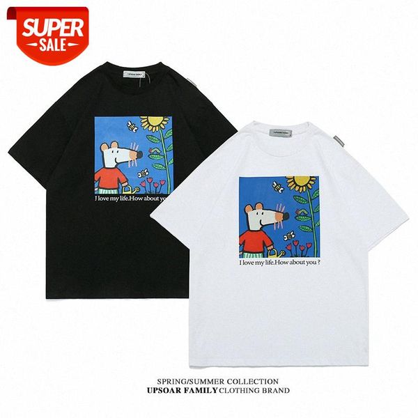 

white couple half-sleeved female design sense korean loose quality t-shirt for women and men #ad3d, White;black