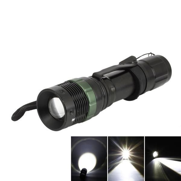 

sa-9 7w aluminum flat focusing white light flashlight camping lamp black outdoor indoor torches portable lighting