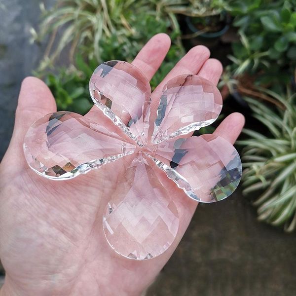 

50mm new gourd crystal faceted prism hanging suncatcher pendant chandelier lamp parts wedding home decoration figurine crafts
