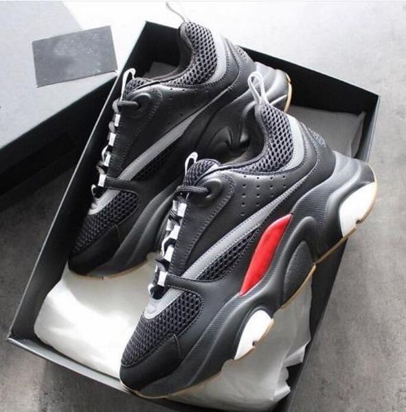 

couple's sneaker reflective men's trainers shoes fashion designer casual flats, breathable & mesh couple sneakers footwear brand d, Black